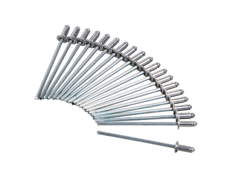 Blindniete 4,8x10 mm Aluminium A-Form Flachkopf Popniete – Bild 2
