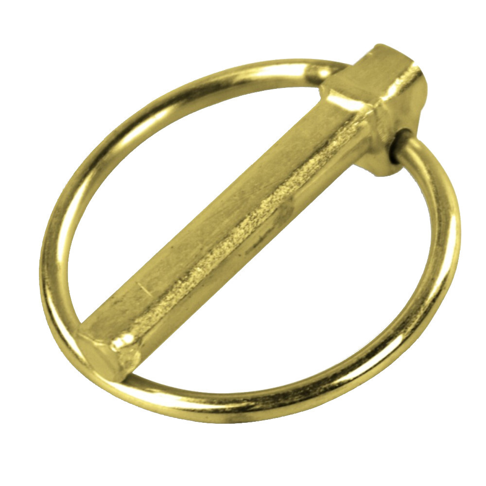 Klappsplinte 10mm aus Stahl, gelb verzinkt