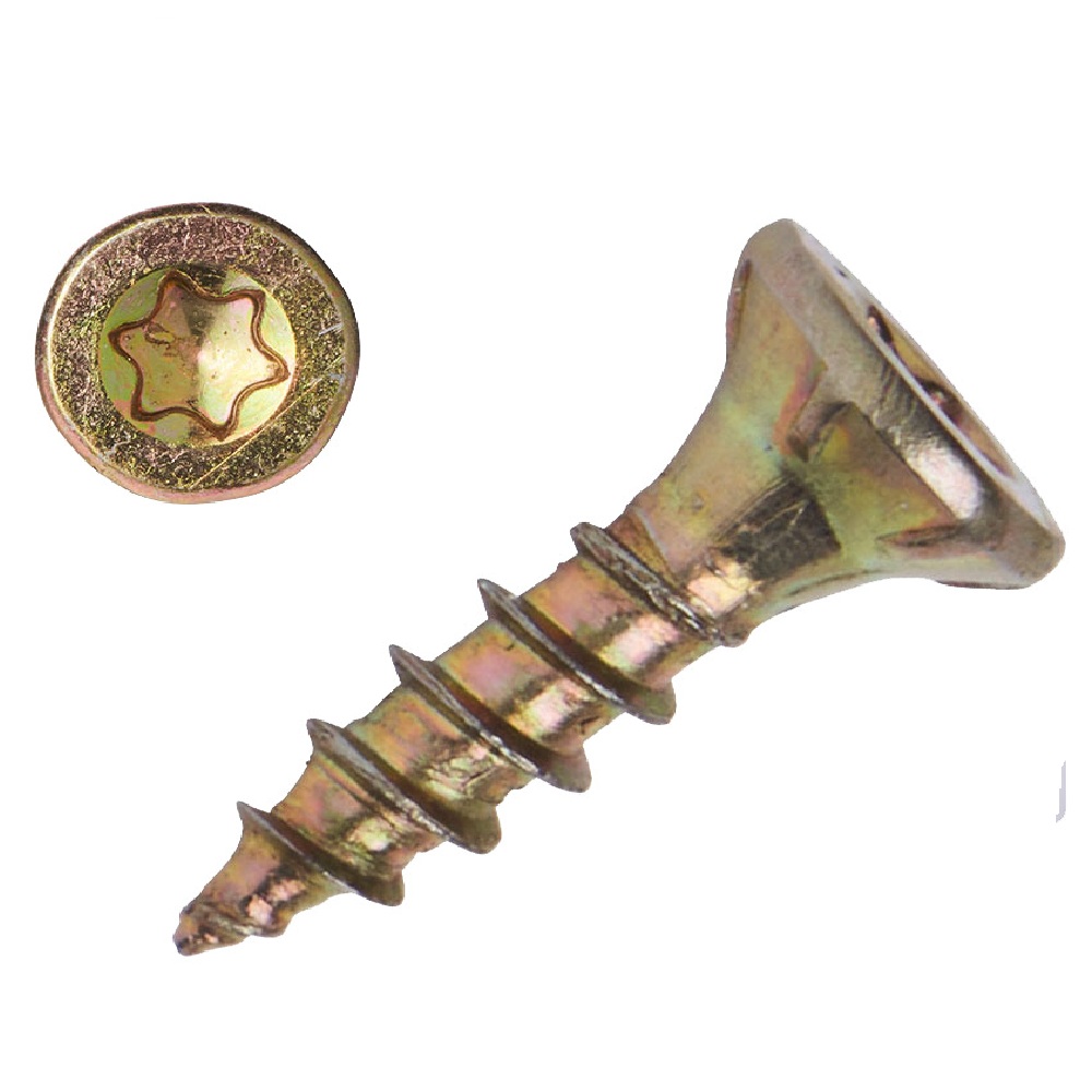 Spanplattenschraube 4,0 x 16 mm 1 kg Pack Senkkopf Vollgewinde IVZ T-Profil TX