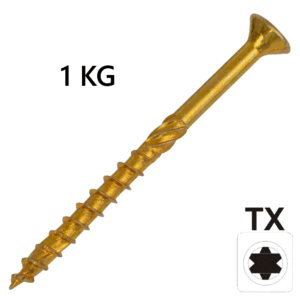 Konstruktionsschraube 1 Kg 8,0x80mm TX Senkkopf Teilgewinde galv. verzinkt