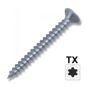 Spanplattenschraube 5,0 x 25 mm A2 Edelstahl IVZ T-Profil TX Senkkopf Vollgewinde