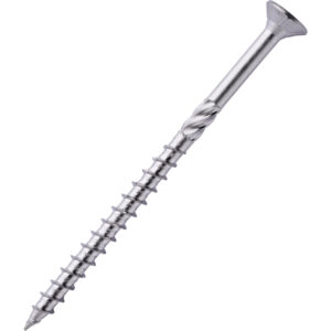 Profi Spanplattenschraube Edelstahl C1 5,0 x 80 mm Senkkopf Teilgewinde Kerbspitze IVZ T-Profil TX
