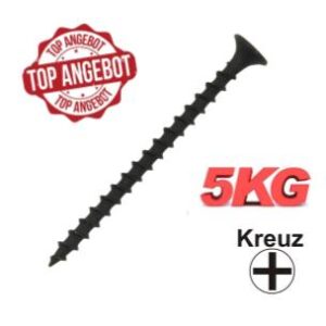 Schnellbauschraube grob 3,9x45 mm 5 x 1kg Pack Grobgewinde Kreuzschlitz