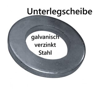 Unterlegscheibe M20 aus galvanisch verzinktem Stahl