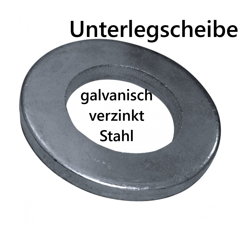 Unterlegscheibe M20 aus galvanisch verzinktem Stahl