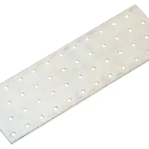 Lochplatten 80 x 240 mm aus verzinktem Stahl,15 Stk.